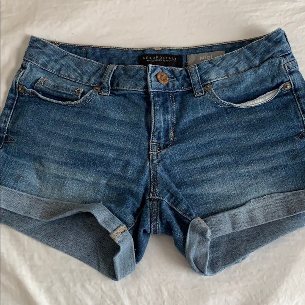Aeropostale Midi Denim Shorts Size 2